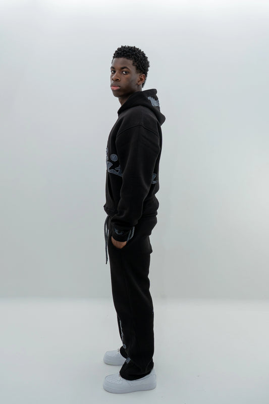 Open Leg Jogger Schwarz – Jogginghose